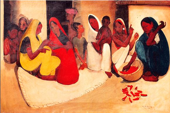 AMRITA SHER-GIL : Painting the Indian Girls, the Indian beauty